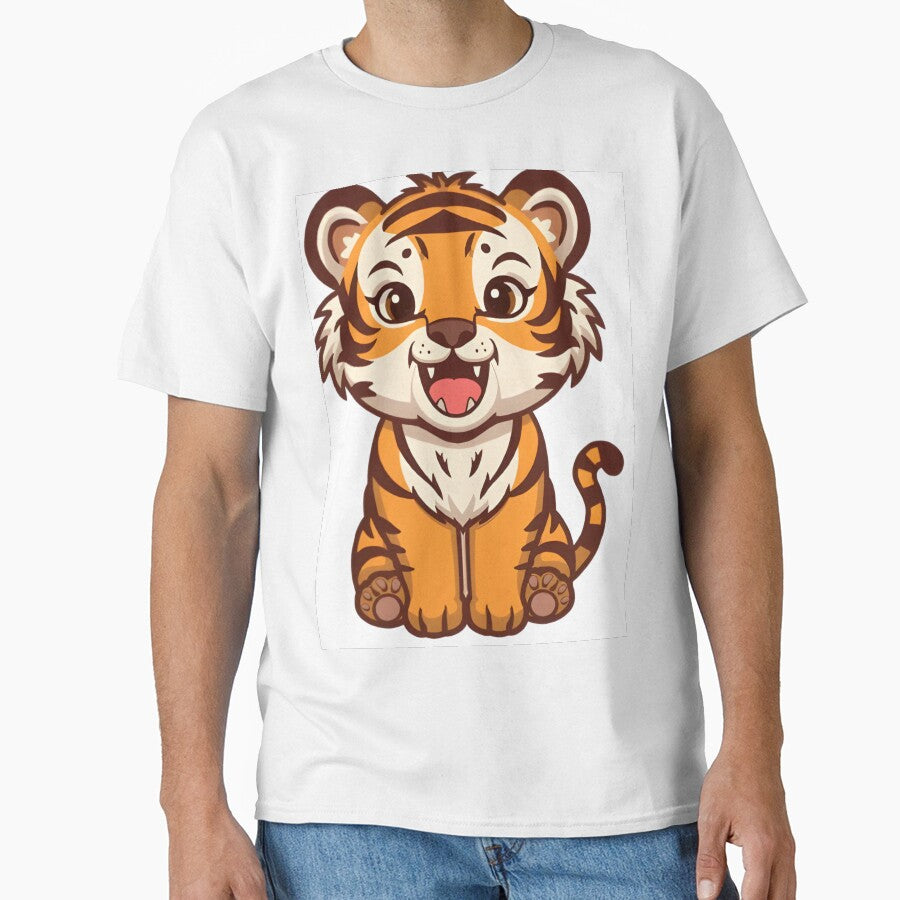 Smiling Tiger Chibi Sticker by Teewave-Ashish