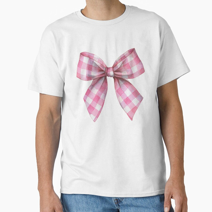 Pink gingham bow by MendaciousMina