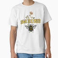 Save The Bees Gold Black and Pink Flowers by SmileThreads