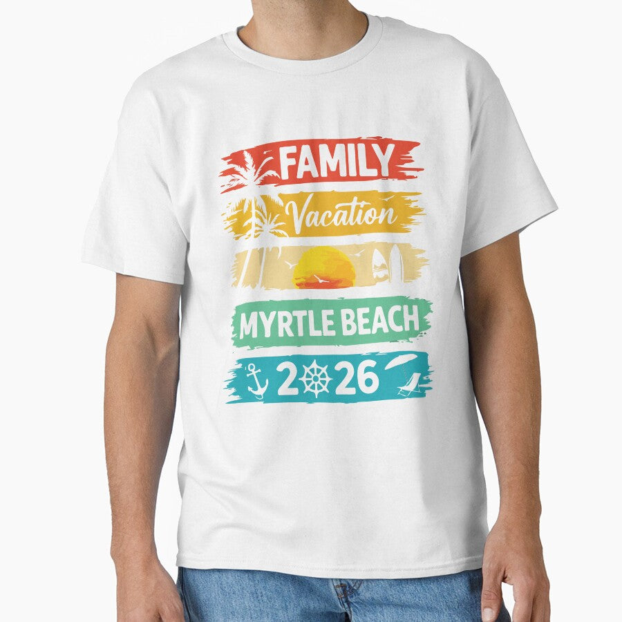 Vintage Myrtle Beach Vacation 2026 Family Trip Matching Summer Travel Group by kiralynstration