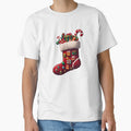 Cute Pixel Christmas Stocking Overflowing with Tiny Gifts by BankMano