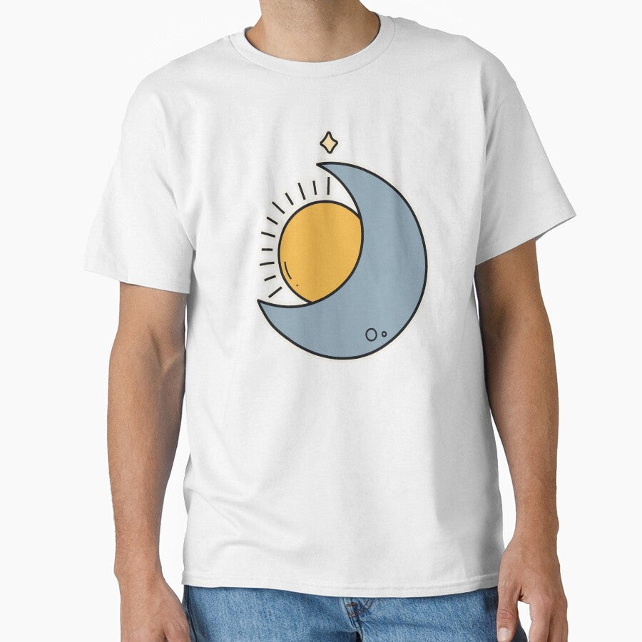 Sun and Moon – Minimal Celestial Cosmic Balance Design by Mrsmauve