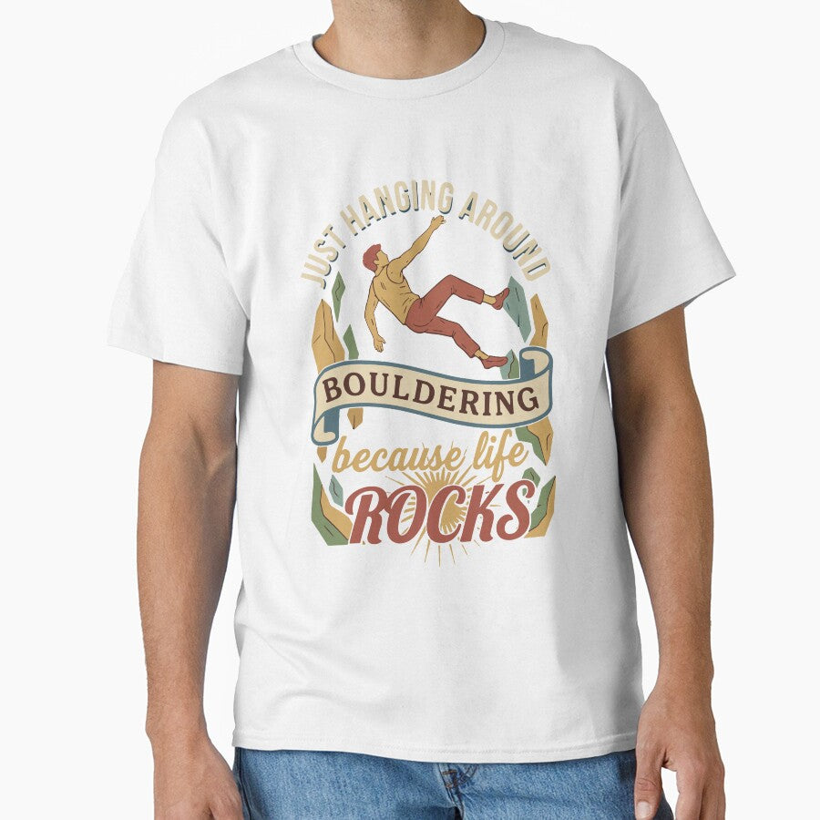Just Hanging Around Bouldering Because Life Rocks by LuminOrb