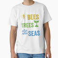 Help More Bees Plant More Trees Clean The Seas,Bees Trees Seas,Save The Bees, Plant More Trees, Clean The Seas,Camping,Camper,Hiking,Outdoor,Cute Natural by salyasshirt ⭐⭐⭐⭐⭐
