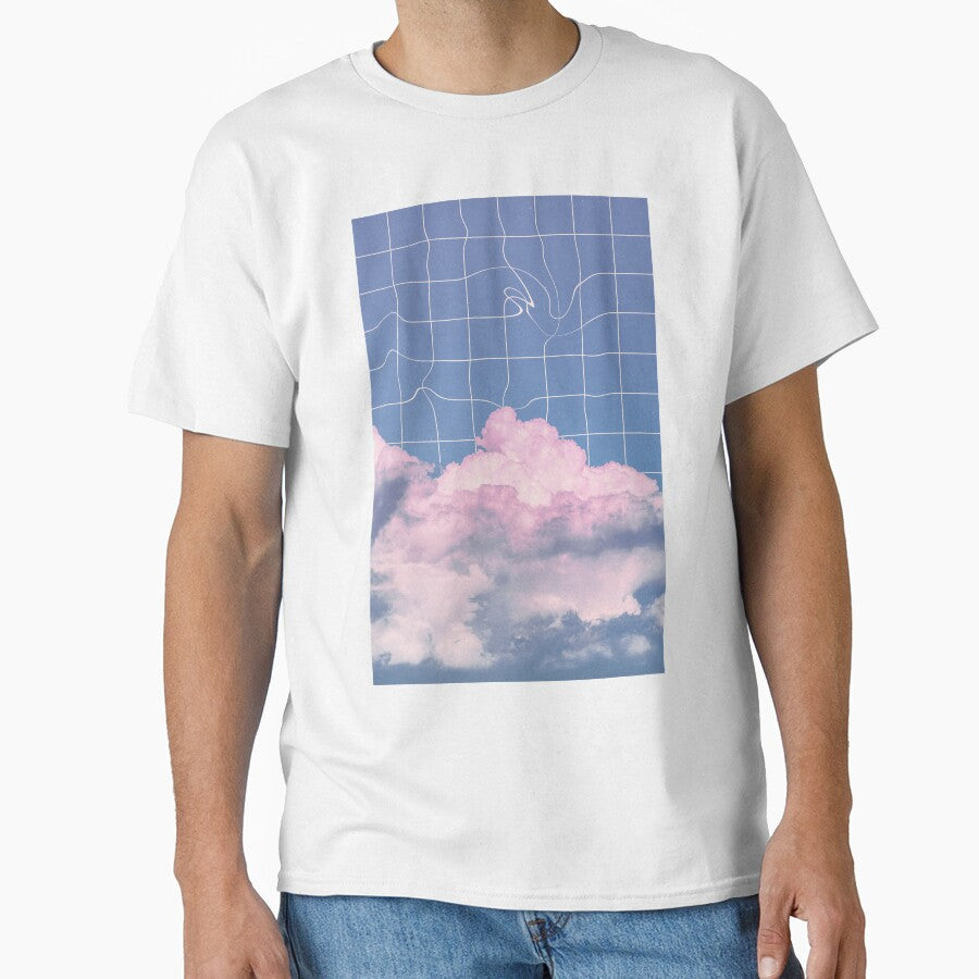 Aesthetic Lo-fi Clouds and Purple Blue Sky Grid  by tartagain \\  Pretty Lo-fi Aesthetic by tartagain
