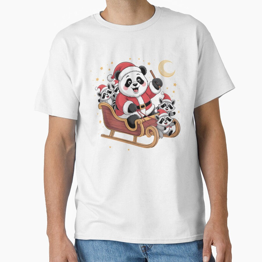 Panda Santa and Raccoons by NicolasGlowArt