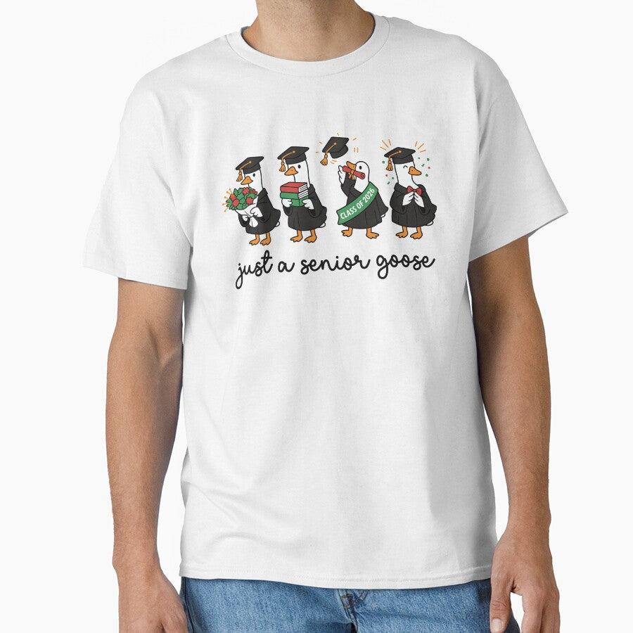 Just a Senior Goose Funny Graduation Senior Class Of 2026 by gunaone-design