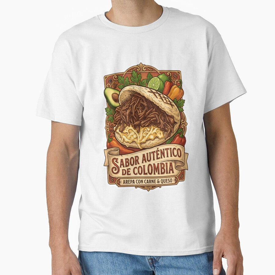 Colombian Arepa Sticker — Hand-Drawn Vintage Food | Authentic Flavor by ColombianaShop