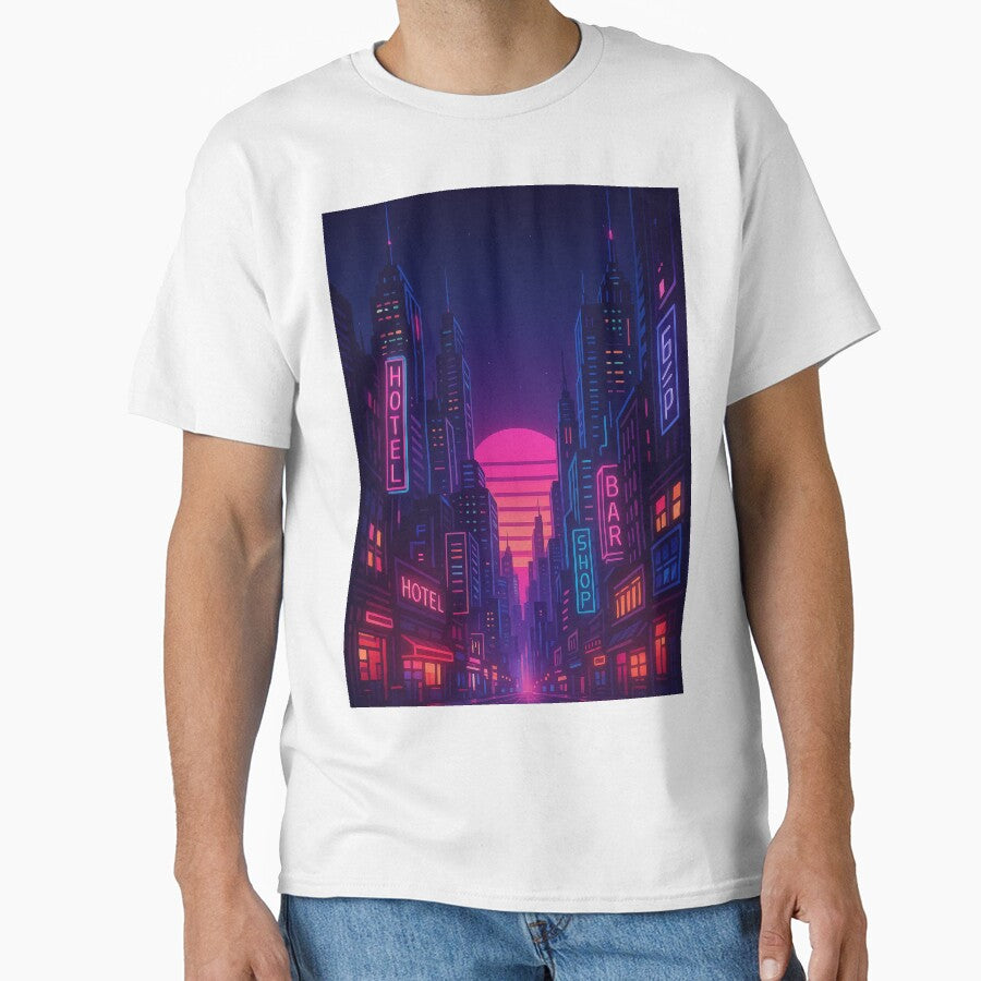 Synthwave Urban Sunset by Vitalka-uk