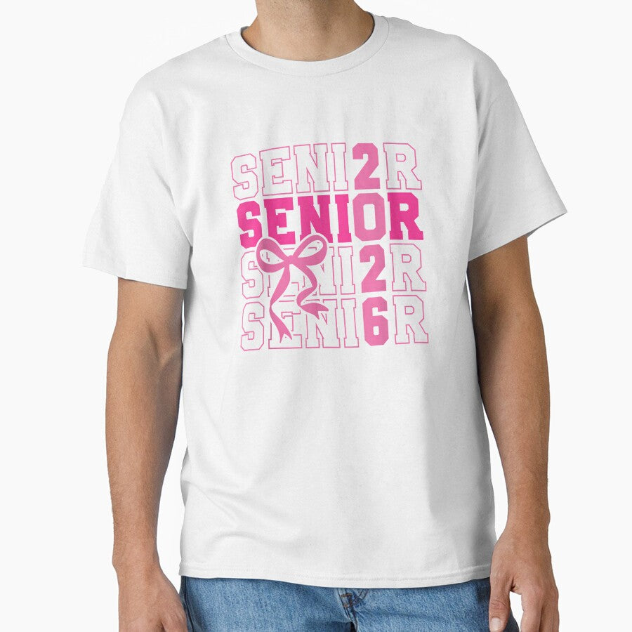 Senior 2026 Class of 2026 Coquette Pink Bow Graduation by Boutkimaewab