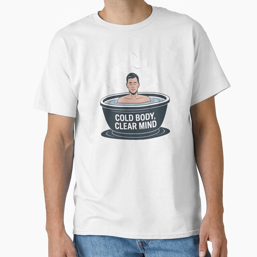 Cold Body Clear Mind – Cold Plunge Ice Bath Minimal Shirt by ImaginedSpace7