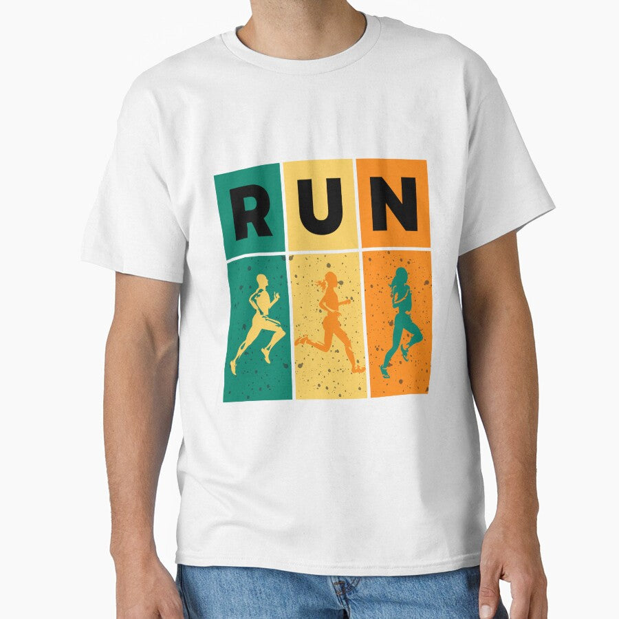 Colourful modern design for runners. Great on tee shirts, hoodies and many other products. by TheVarc