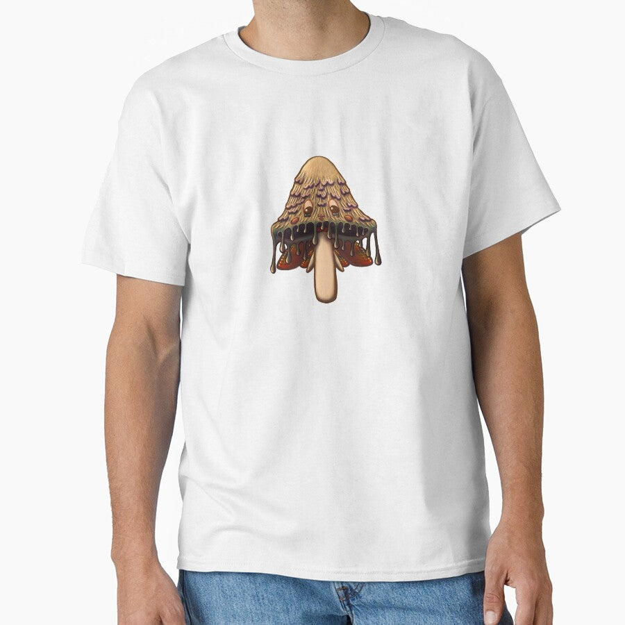 Sad Mushroom Fae Faerie Fairy Creature Inkcap by seeliecastle