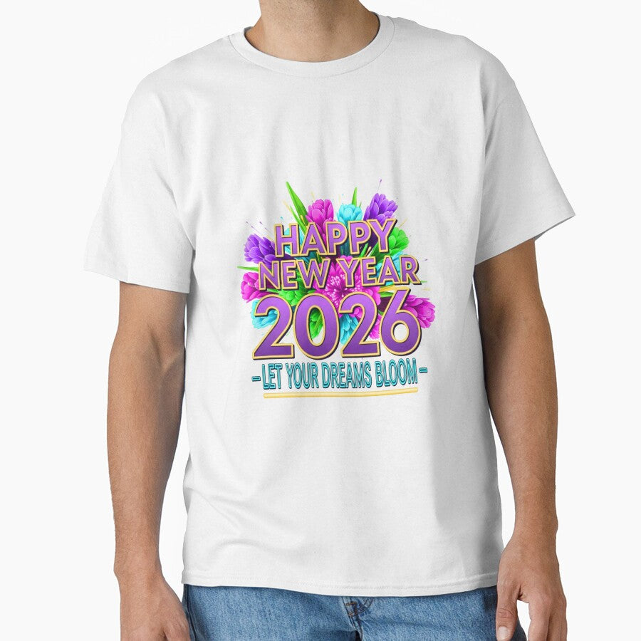 Happy New Year 2026 Floral Celebration - Let Your Dreams Bloom by lojadpop