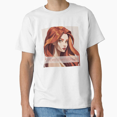 "Fierce Reign" Minimalist Vector Art | Elegant and Modern Reimagining of Simpa as a Redhead Girl by Laila-Ahmed