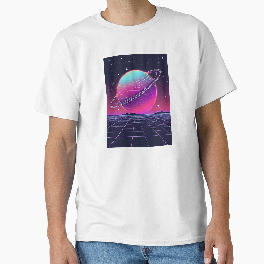 Vaporwave Aesthetic Retro Planet by VibeTCreations