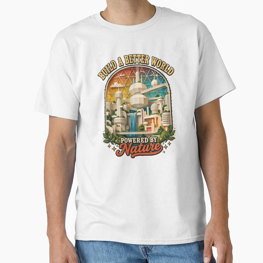 Solarpunk Rainbow Future City – Build a Better World Powered by Nature by PunkVerseStudio