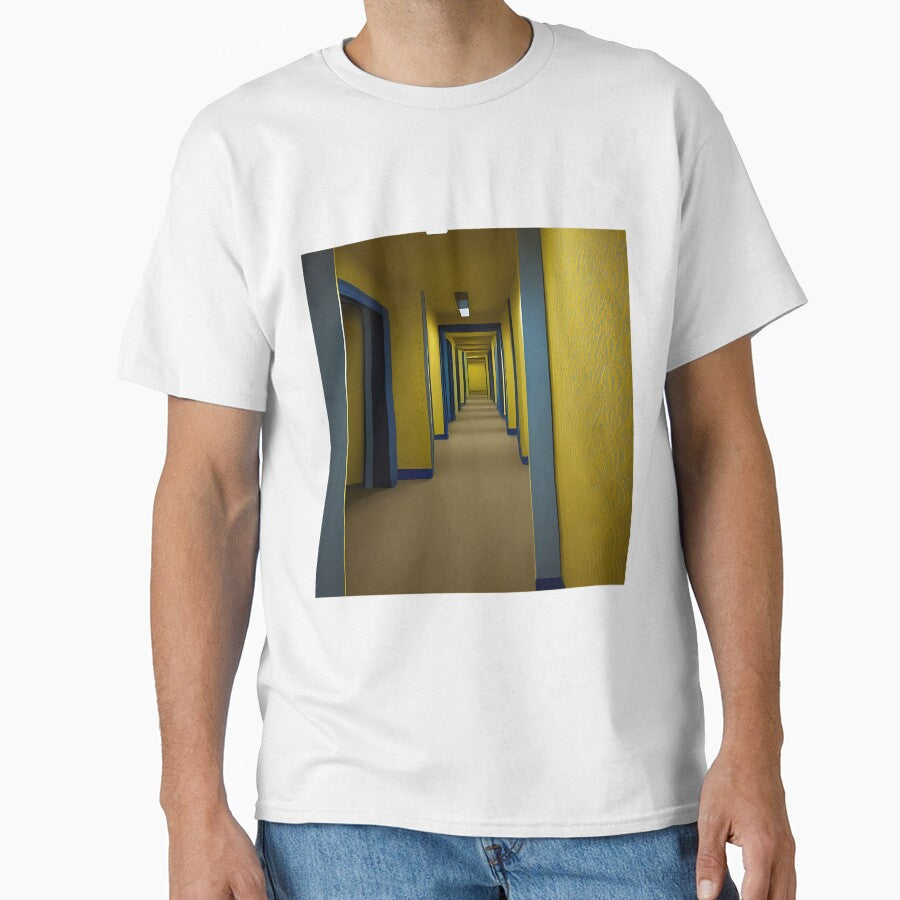 Liminal Space Yellow Wallpaper Eerie Doors by qnvpewhwim55
