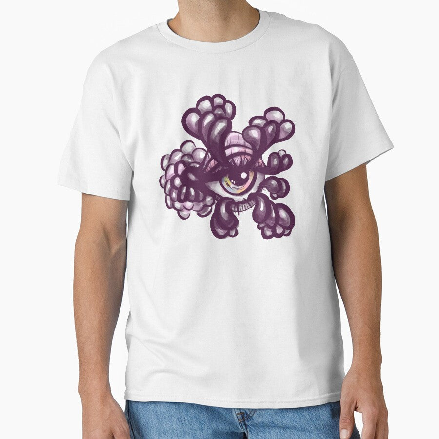 Bubbly Eye - Weirdcore Art in Purple and Pink by Boriana Giormova