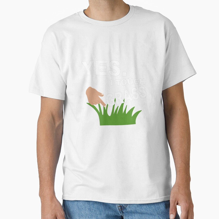 Yes. I Touch Grass Funny Video Gamer Novelty Funny Meme by simplife-art