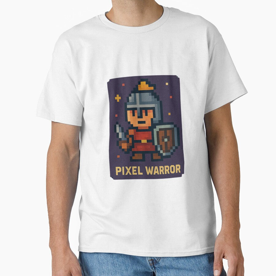 Pixel Warrior - Guardian of Retro Realms by DAYandMONTH