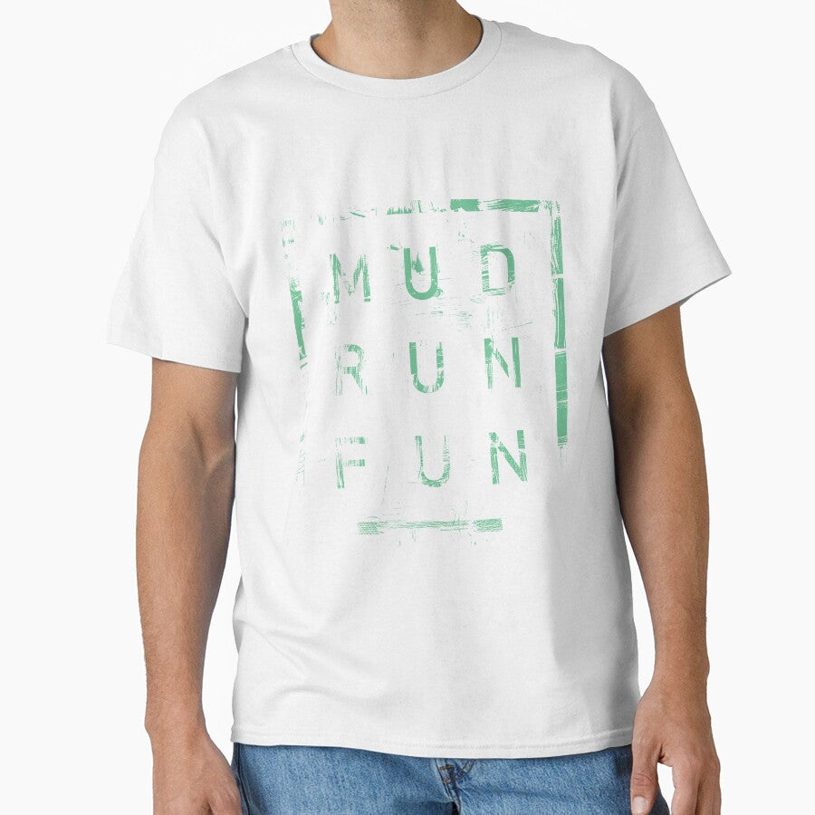 Mud Run Fun Tough Mudder GREEN Trail Running and Marathon by BOBSMITHHHHH