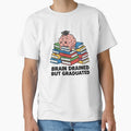 Funny Graduated Brain Drained But Graduated by Thread&Fable