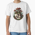 Vintage Overgrown Skull with Amanita Mushrooms - Memento Mori by The Mossy Library