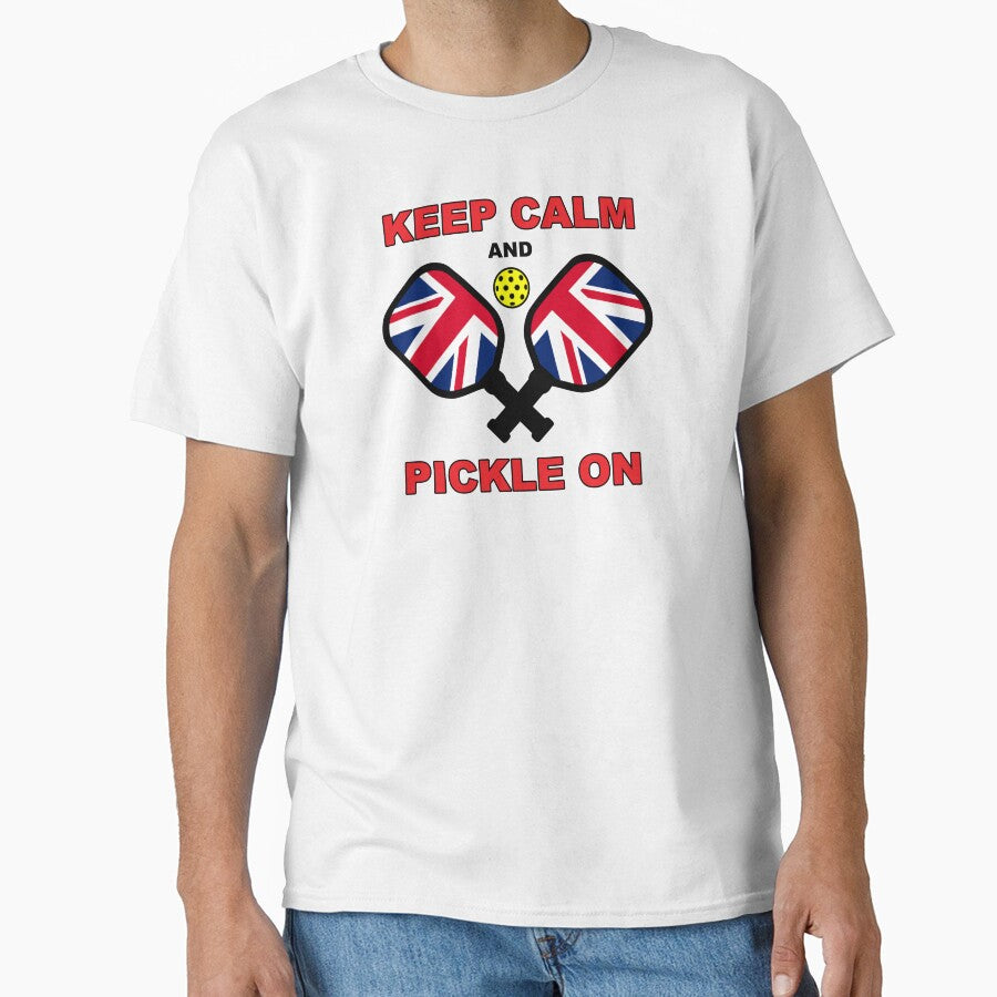 KEEP CALM and PICKLE ON - UK pickleball - Union Jack Pickleball - British pickleball – pickleball GIFT by originalsusie