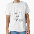 Plant Native White Silhouette Plants & Pollinators Design by EarthArtDesigns