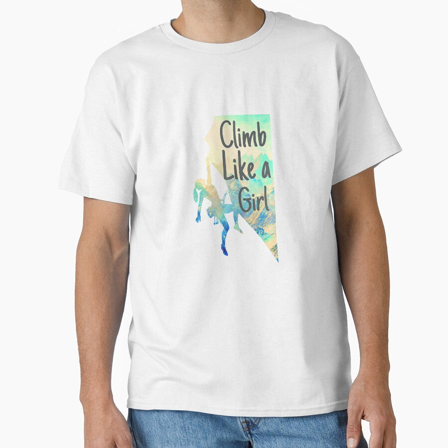 Rock Climbing Climb Like A Girl Rock Climbing Climber Mountain Bouldering Funny by Jutisi