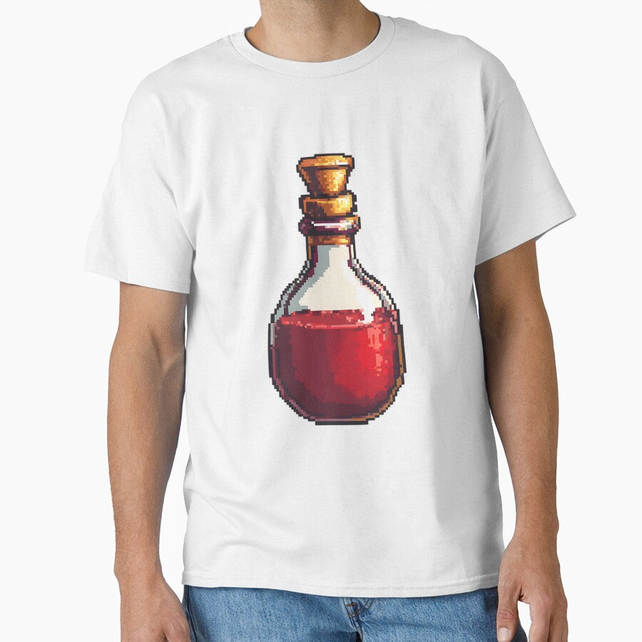 Retro Pixel Art: 8-bit Health Potion by bapupa