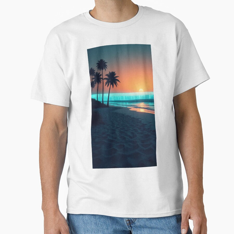 Outrun Dream | Retro-Futuristic Sunset Vaporwave Poster by Esterlane