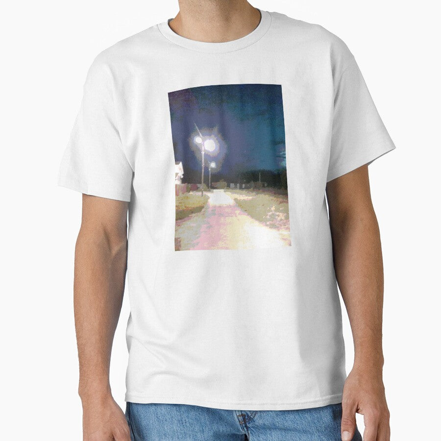 Unnamed Road - Weirdcore Landscape Night Photography Art by MusicArtAndGrind