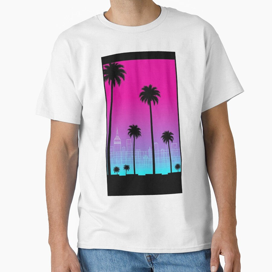 Digital Cityscape | Neon Grid on the Boulevard Lo-Fi Art by Esterlane