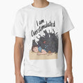I Am Overstimulated – Funny Black Cat Chaos Illustration by jubileejungle