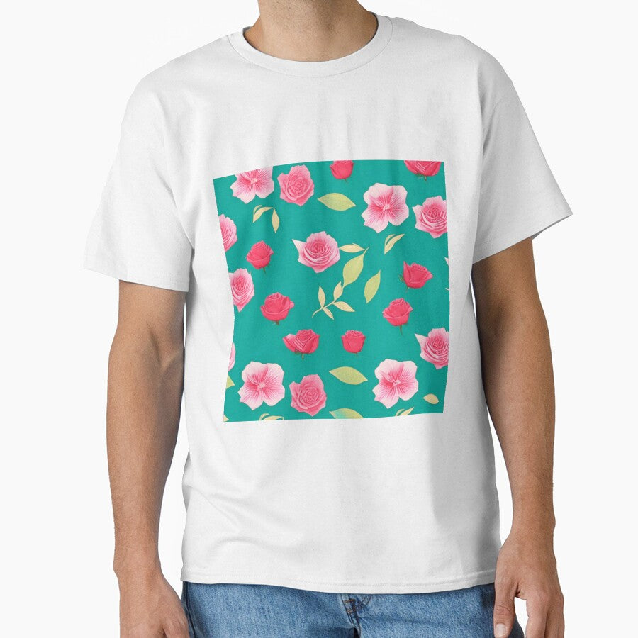 Floral pattern with roses and peonies by Girly-Universe
