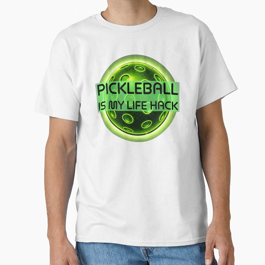 Pickleball Is My Life Hack - Funny Pickleball Shirt by FRIENDLY PICKLEBALL