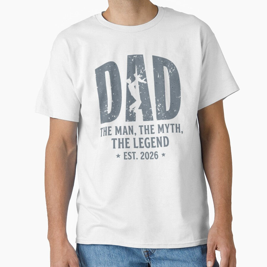 New Dad 2026 - The Man The Myth The Legend Retro by EchoPrint Co.