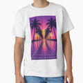 Synthwave Sunset Boulevard - Retro Outrun Palm Trees by PrimeGens