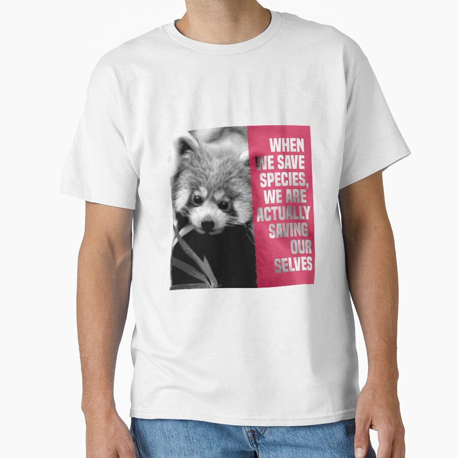 when we save species, we are actually saving ourselves.(endangered animal lesser panda) by challengecafe