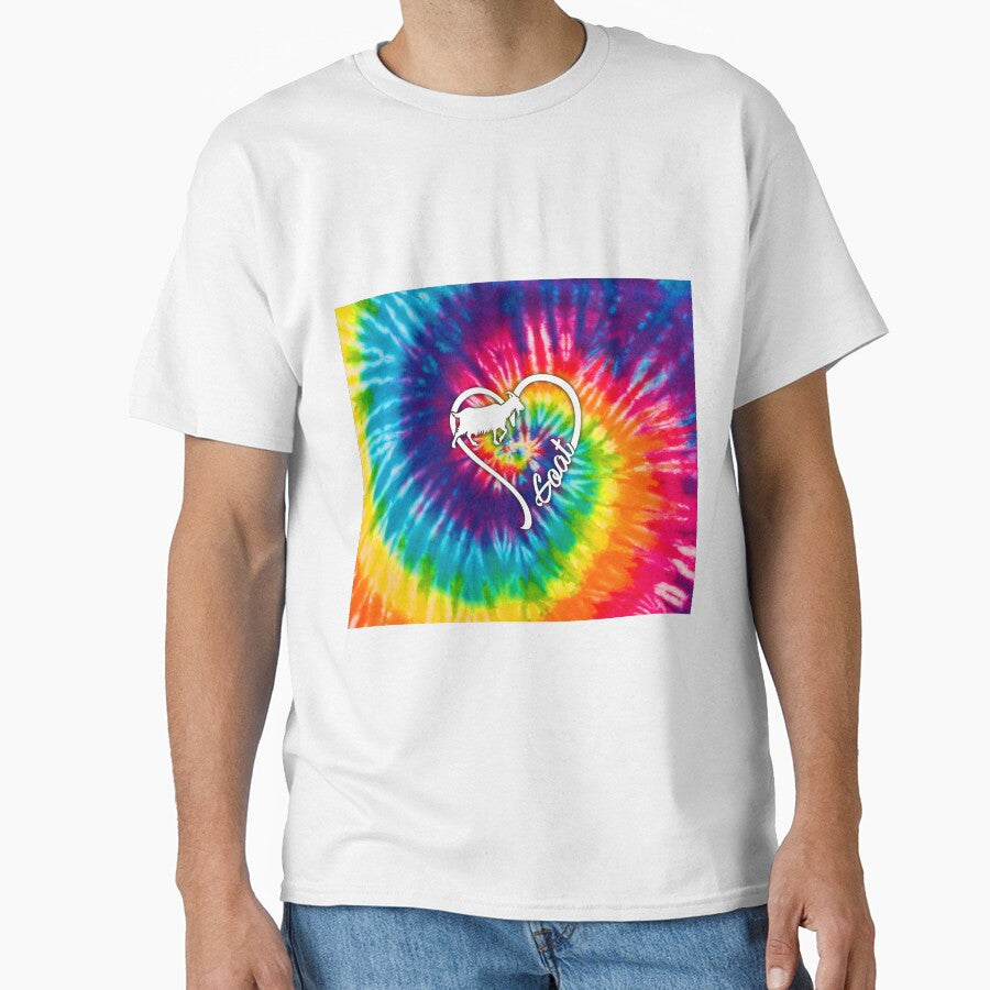 Goat - Tie dye heart by DarelliBeauty