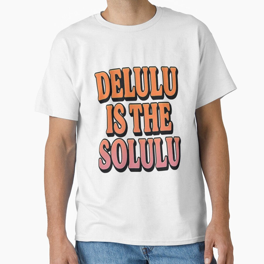 Delulu Is The Solulu Retro Gradient Quote by JayInspires