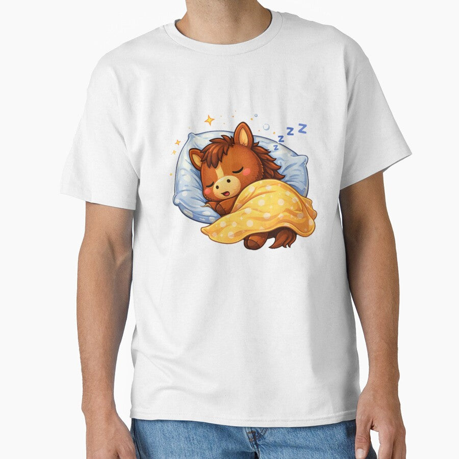 Cozy Tet Horse Nap – Cute Sleeping Zodiac by PunchDrop