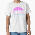 Outran Synthwave Sunset Vaporwave Grid Aesthetic Gift by VaporwaveAnime
