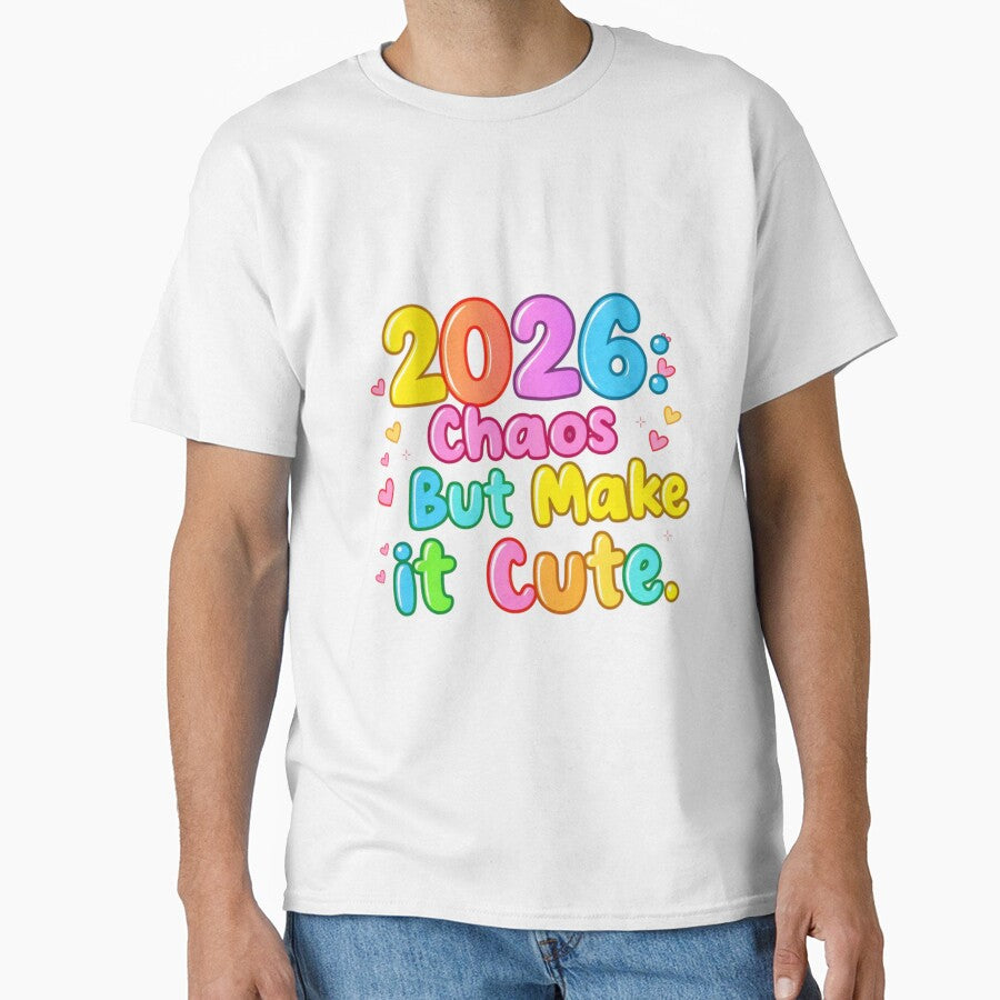 2026 Chaos But Cute Design – Funny Aesthetic Year Graphic by Sun Sand & Sea Art