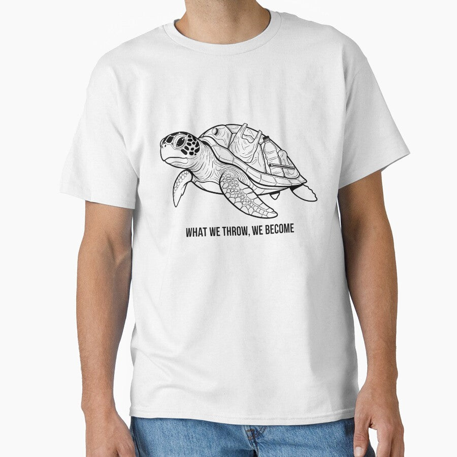 What We Throw We Become Plastic Pollution Art by zoughlal
