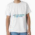 emotional support water bottle blue by lilystickers65