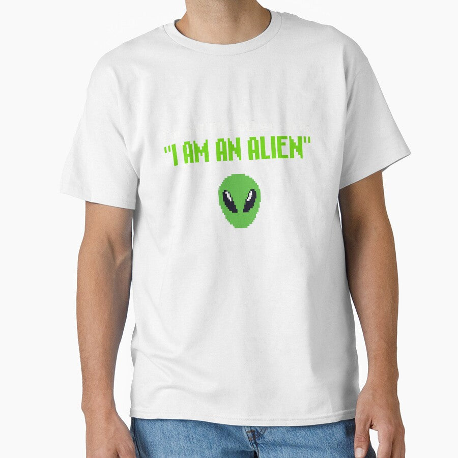 I'm not like other girls, i am an alien, Pixel Art funny meme, im not like other girls, 80s Retro aesthetic / green and white text by SoloAutenica
