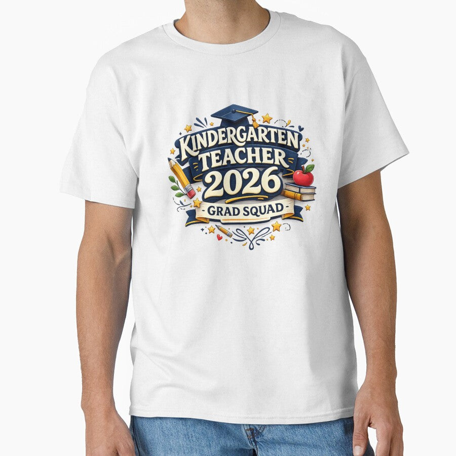 Kindergarten Teacher 2026 Grad Squad Graduation Pride by PunchDrop
